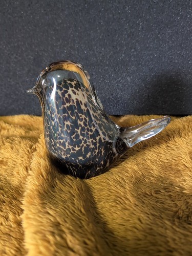 Art glass bird - glass,