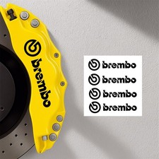 Brembo Caliper Stickers X4 High Quality Brake Decal Sticker Black Motorsport