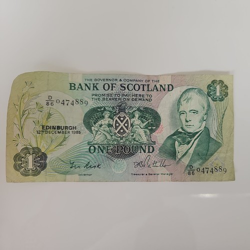 Banknote scotland one - banknote, pound