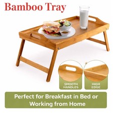 Wooden Bamboo Folding Bed Tray