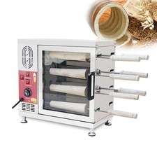 Commercial Electric 220V Ice Cream Cone Chimney Cake Roll Maker Oven Machine
