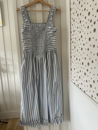 Ganni white blue - white, cut