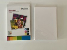 Polaroid Photo Paper, 220gsm 6x4 50 sheets Bright White, Suitable for Ink Jets