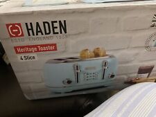 Haden - Heritage Black & Copper 4 Slice Toaster - Extra Wide Slot - Dual Control