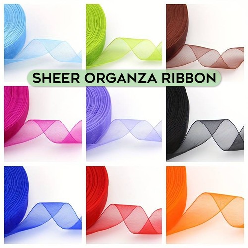 20m woven edge organza ribbon - 20m,