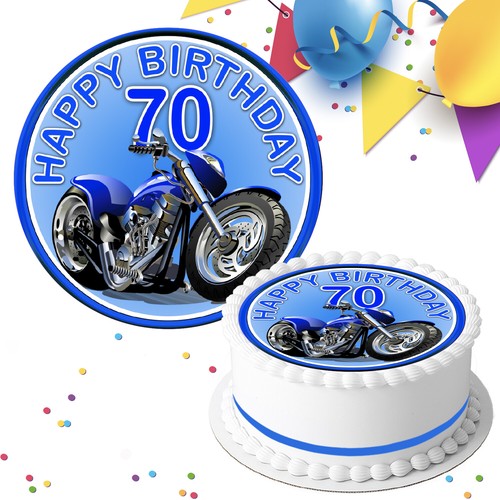 Precut motor bike - motor, blue