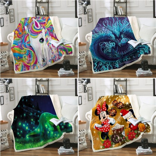 Dragon blue blanket fleece - blanket,