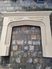 Heavy stone effect fire surround 