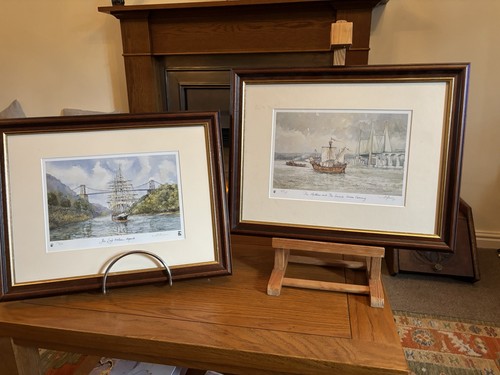 Pair framed signed - pair,