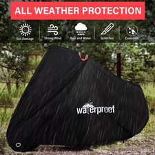 Heavy-Duty Motorcycle Motorbike Cover Waterproof Outdoor Rain Dust UV Protector