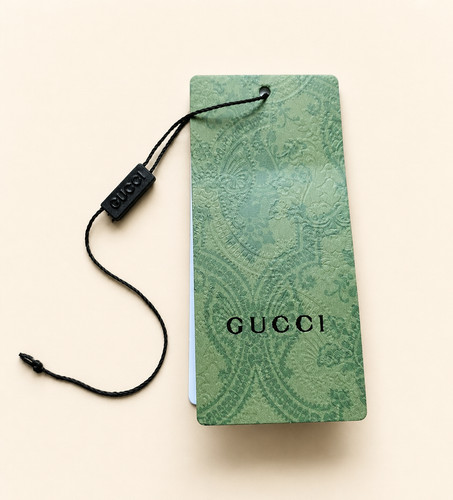 Green gucci gift tag - 11.5, x
