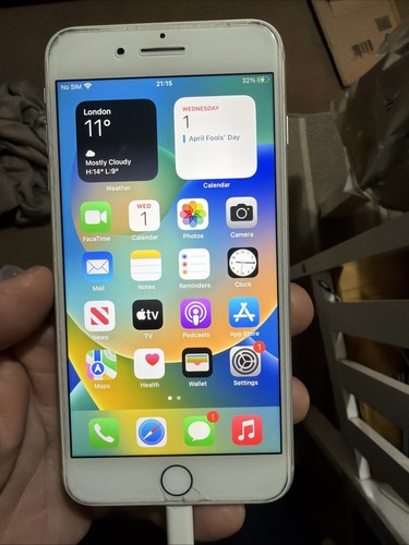 Apple iphone plus silver - iphone,