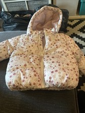 Baby Girls Floral Print Coat Age 4/6 Months Brand New No Tags