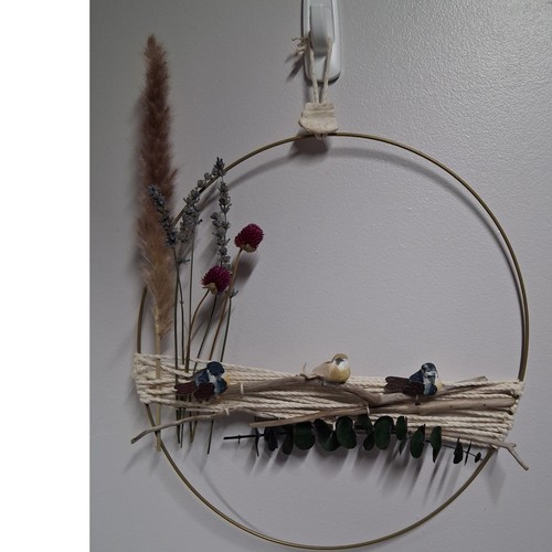 Handmade boho gold - gold, hoop