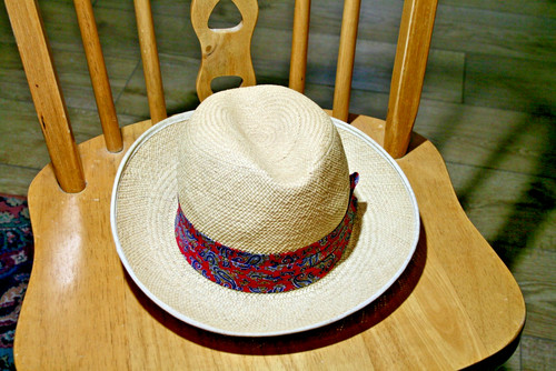 Panama hat wide - hat, paisley