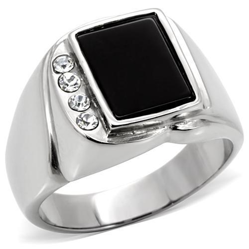 Mens onyx ring - , signet