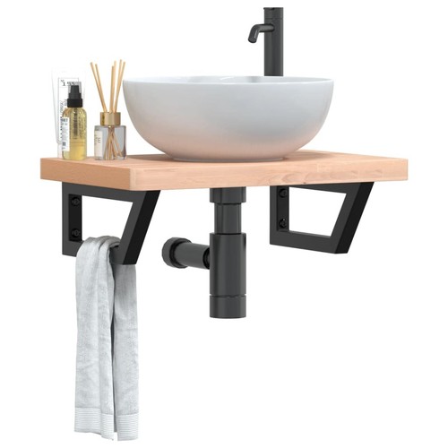 Basin shelf wall mounted - wall, steel