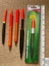 5 Vintage Dead bait Pencil Lift Floats.