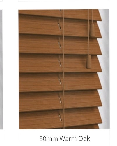 Warm oak faux - warm, blind