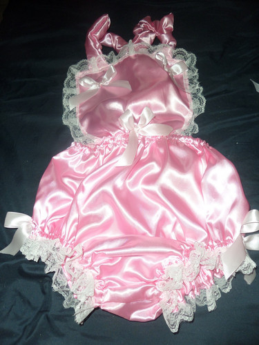 Adult baby sissy pink satin - baby,