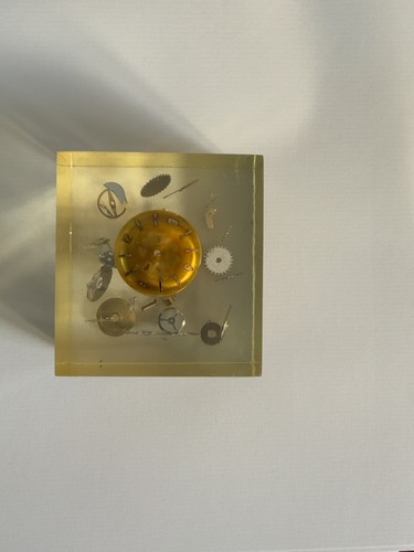 Vintage perspex paperweight - vintage,
