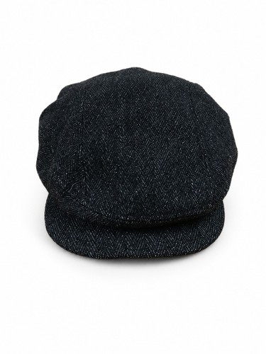 Bugatti flat cap mens black - flat,