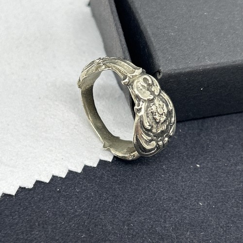 Italian floral spoon ring m - italian,