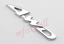 Metal chrome 4wd logo - 3d,