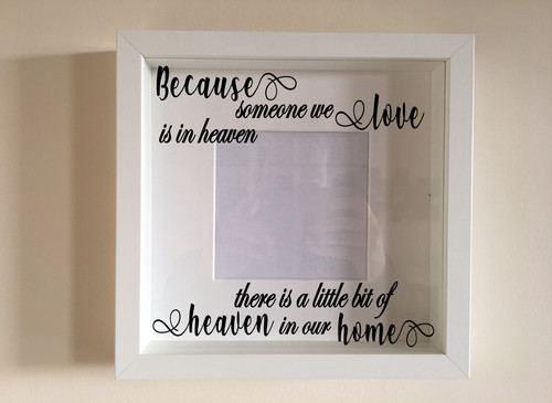 Box frame vinyl decal - box,