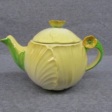 Vintage Carlton Ware Buttercup Teapot Australian Design Ceramic Art Deco