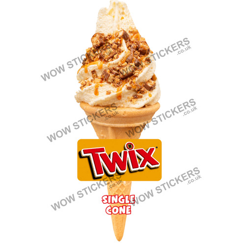 Ice cream van - sticker, twix