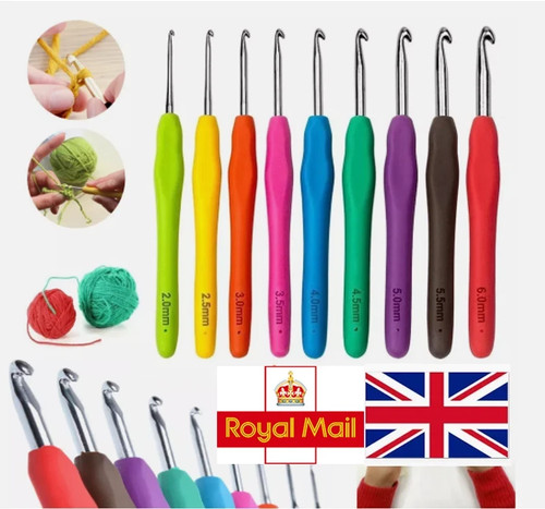 9pcs crochet hooks set soft - 9pcs,