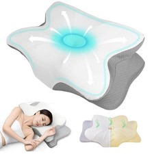 Butterfly Memory Foam Pillow 2 Heights Ergonomic Neck Head Shoulder Rest