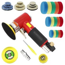 Mini Air Sander Polisher Kit 1" 2" 3" Dual Action Random Orbital Buffer Car Body