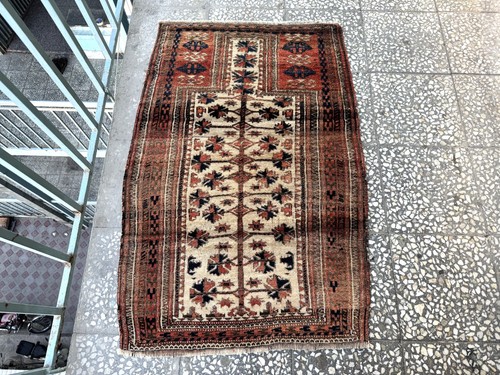 3x4 antique afghan hand - 3x4, ft