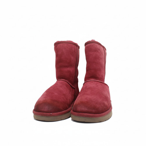 Ugg womens red suede - red, classic