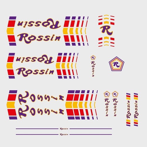 Rossin bicycle frame stickers - rossin,