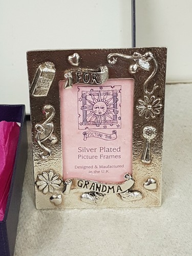 Silver plated miniature photo - plated,