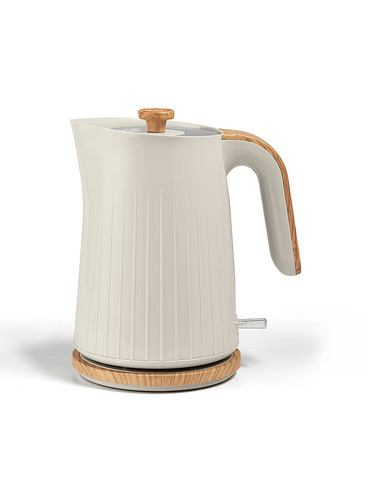 Cream wood textured scandi - cream,