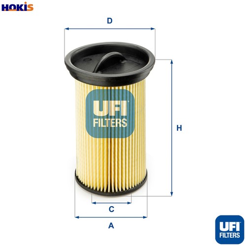 Fuel filter 005 for - filter, 26.005.00