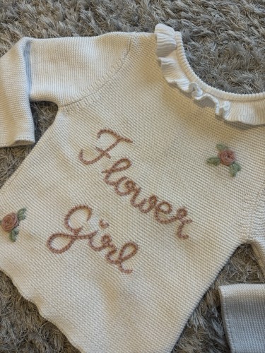 Flower girl hand embroidery - flower,