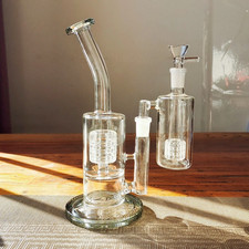 9" Glass Bong Matrix Perc
