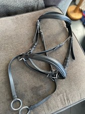 Black Bitless Bridle Leather Easytrek Size Pony