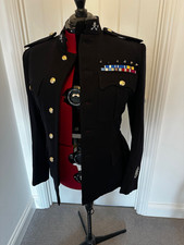 Authentic Ex-Military Tunic Embellished and Up-Cycled