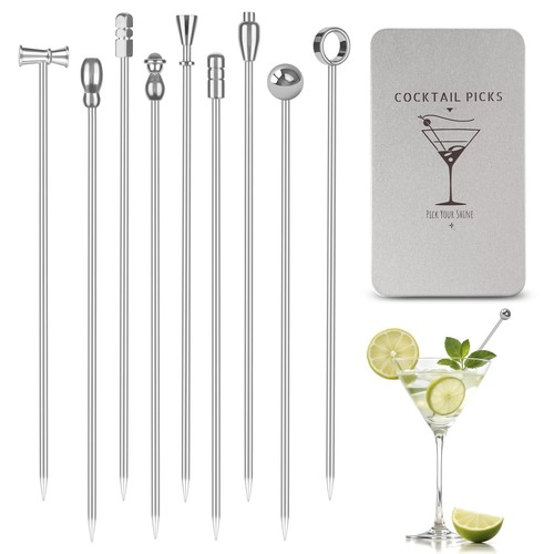 Metal martini cocktail picks - metal,