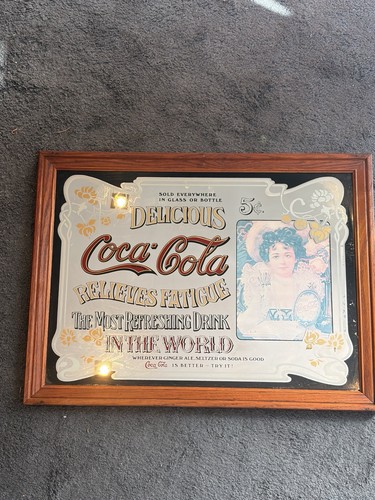 Vintage coca cola framed - vintage, coca-cola