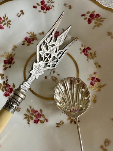 Antique silver sugar - silver,