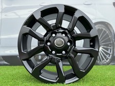 4X R18 Inch 6X139.7 Toyota Hi-Ace Style Black Half Matt Wheels: Fits For Hi-Lux