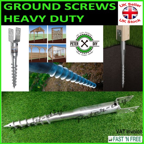 Ground screws fence post - ground,