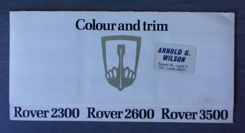 Rover 2300 2600 3500 - rover, sd1